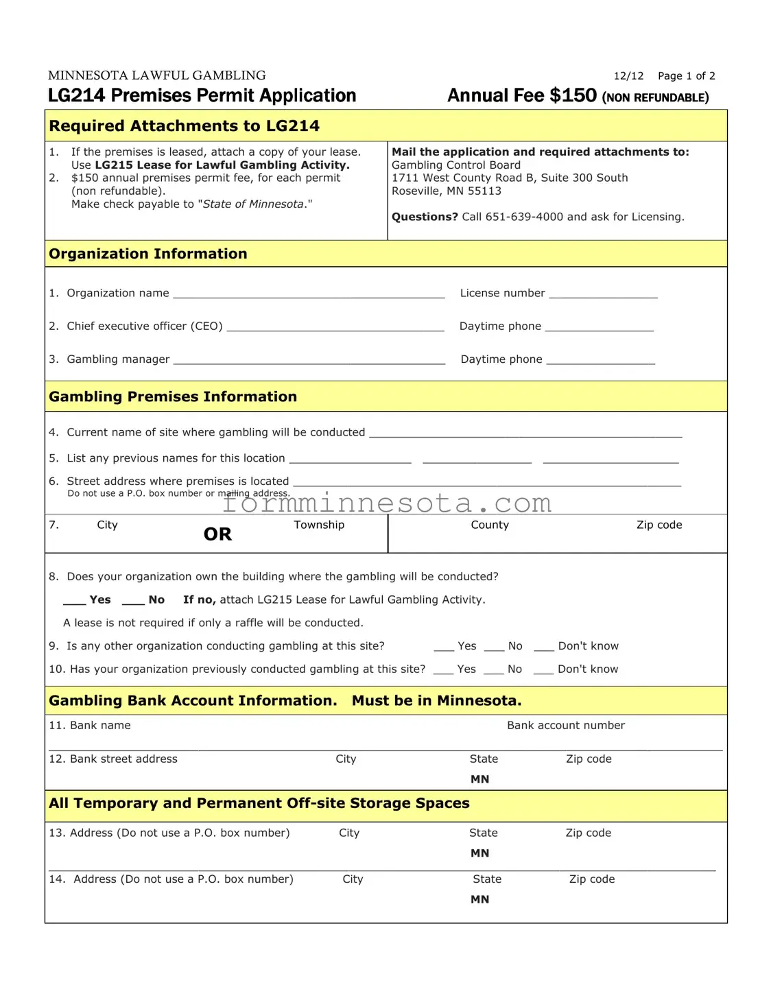 Minnesota Lg214 Template