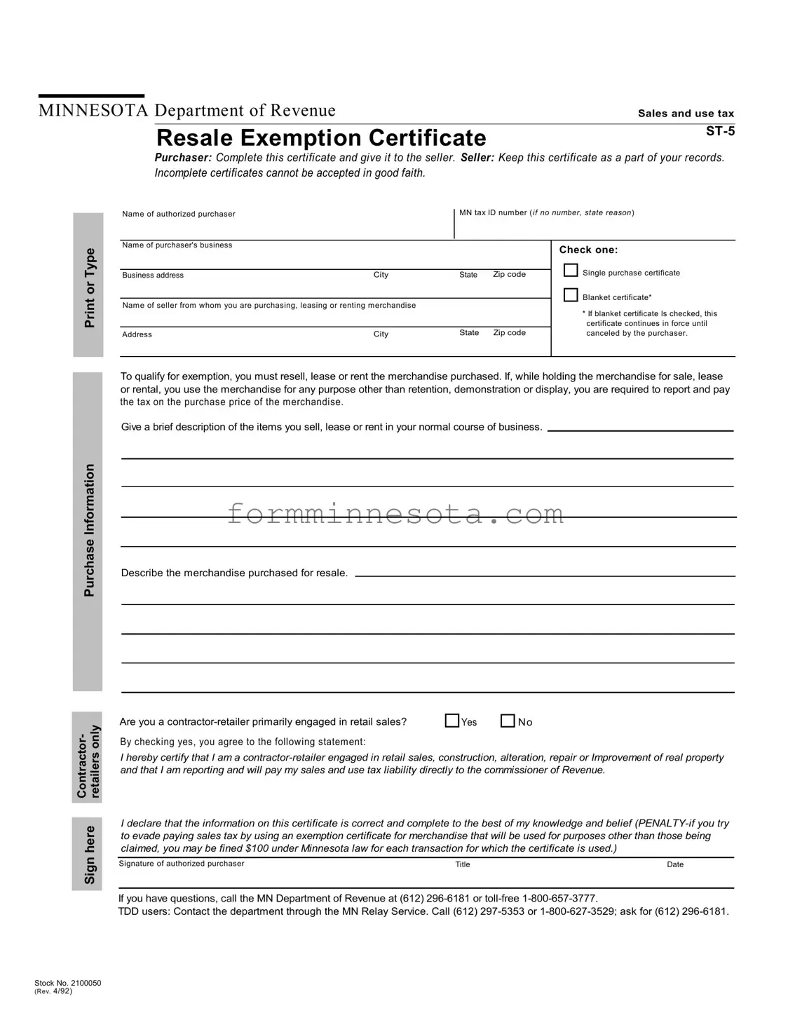 Mn Resale Template