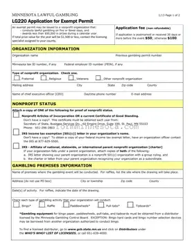 Minnesota Lg220 Template
