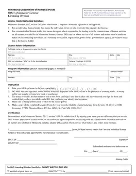 Minnesota Notarized Template