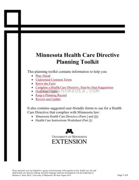 Mn Care Directive Template