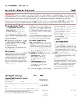 Mn Tax Return Payment Template